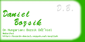 daniel bozsik business card